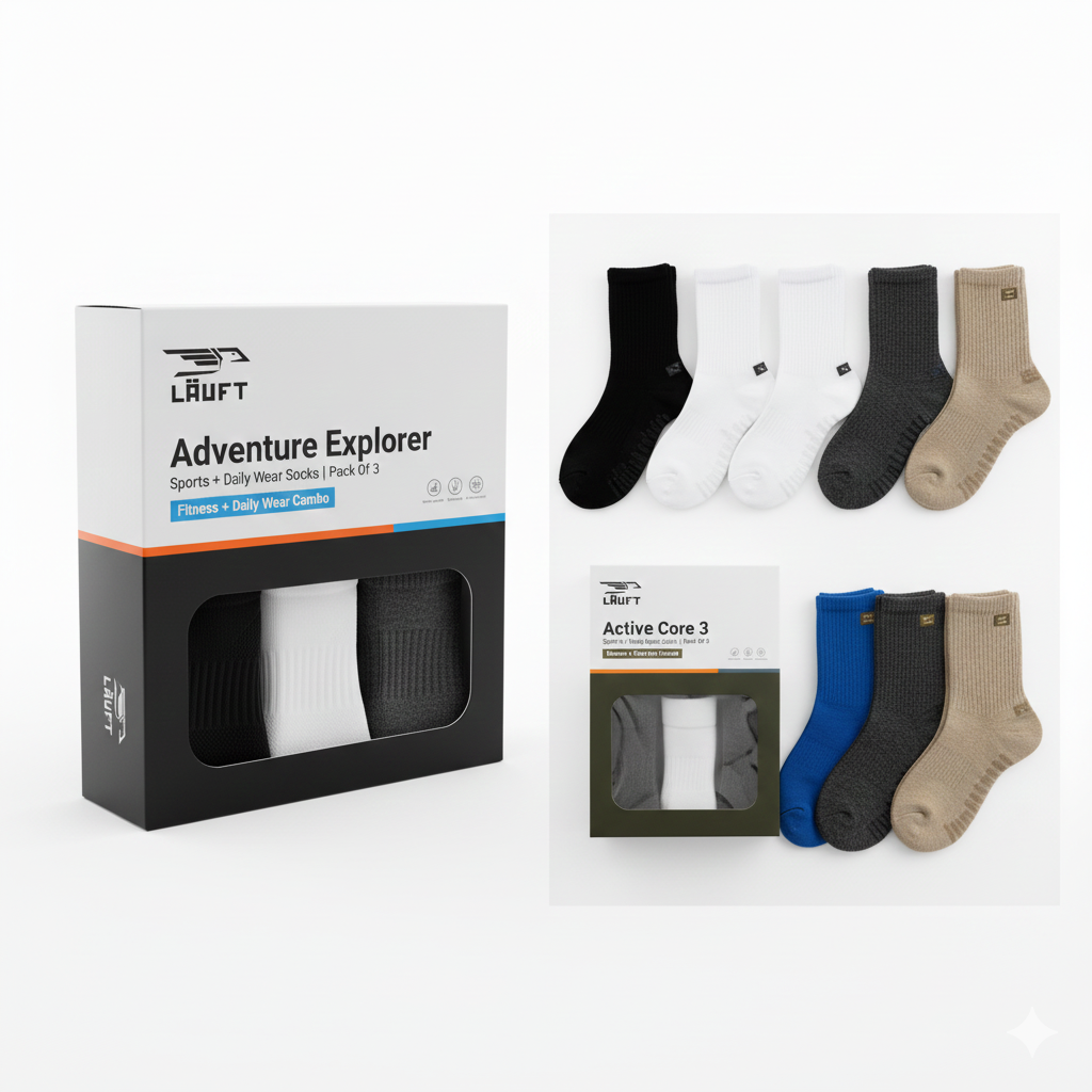 active core 3 – high ankle sports socks black & white with cotton crew dark grey (pack of 3) active core 3 – high ankle sports socks black & white with cotton crew dark grey (pack of 3)