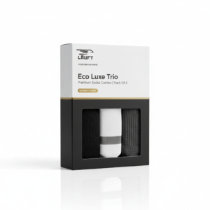 Home eco luxe trio – bamboo & cotton premium comfort socks combo (pack of 3)